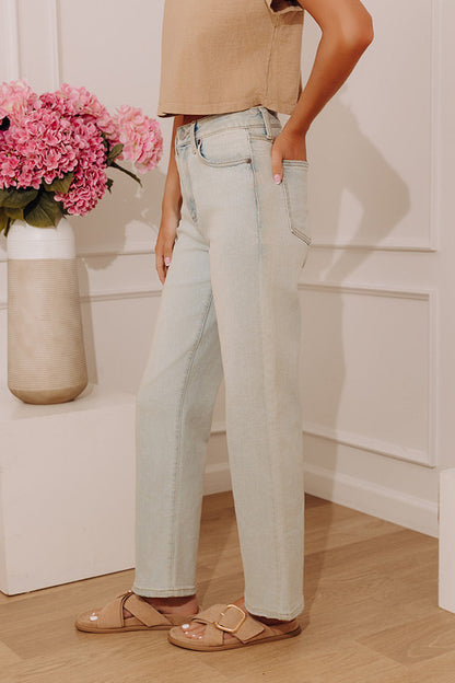 Just USA The Candice High Waist Straight Leg Jean