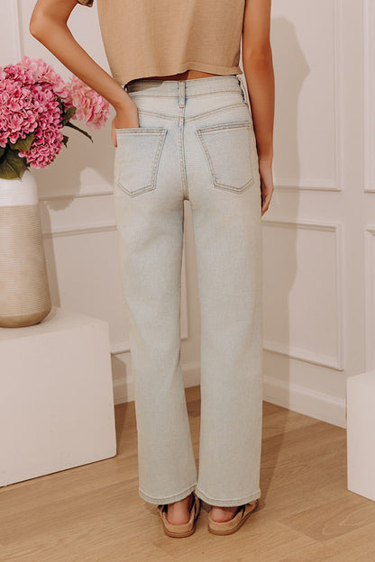 Just USA The Candice High Waist Straight Leg Jean