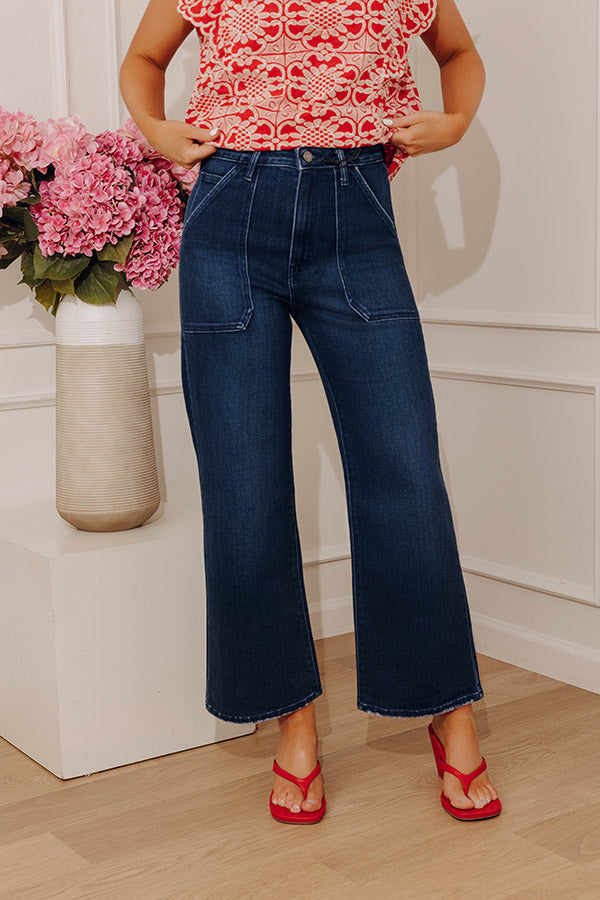JUST USA Maeve High Waist Wide Leg Jean