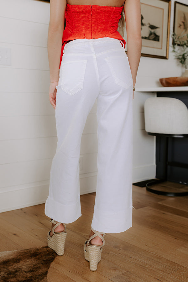 JUST USA Hadley High Waist Wide Leg Jean