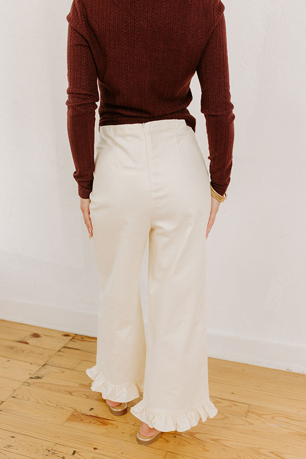 The Cordelia High Waist Crop Jean in French Vanilla