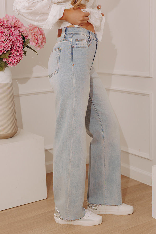 Hidden Jean Logan High Waist Dad Jean in Light Wash