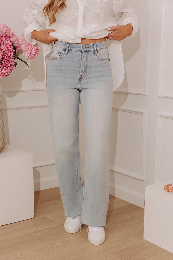 Hidden Jean Logan High Waist Dad Jean in Light Wash