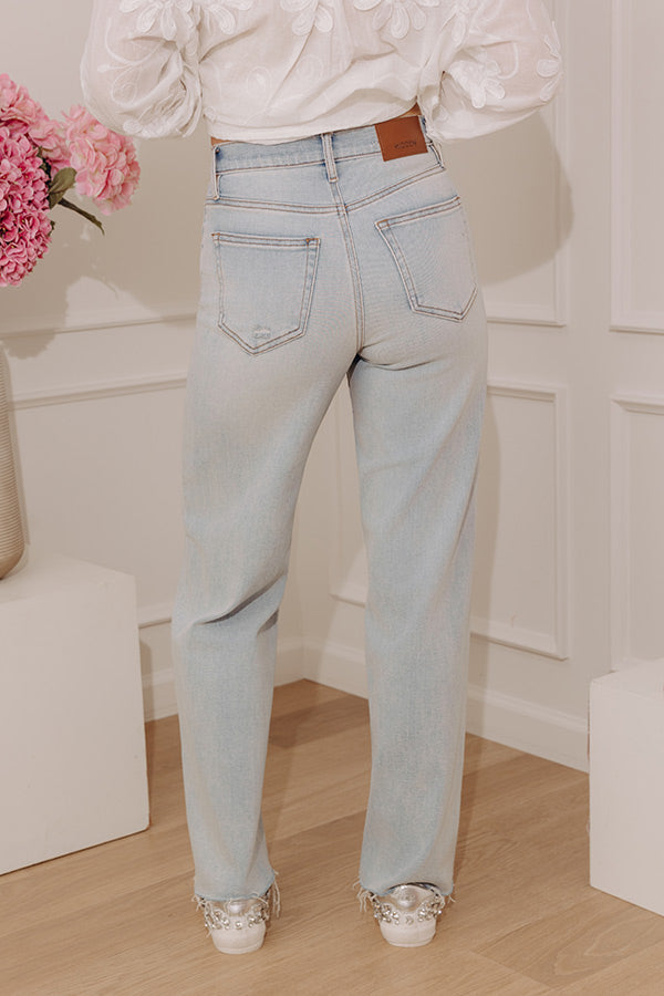 Hidden Jean Logan High Waist Dad Jean in Light Wash