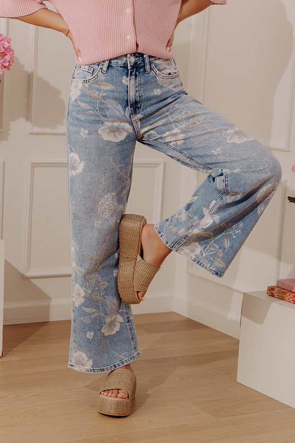 Pick Of The Patch High Waist Floral Vintage Flares