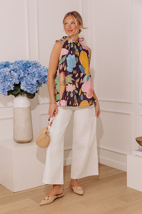 Bright Side Floral Shift Top