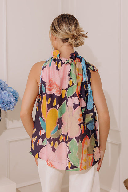 Bright Side Floral Shift Top